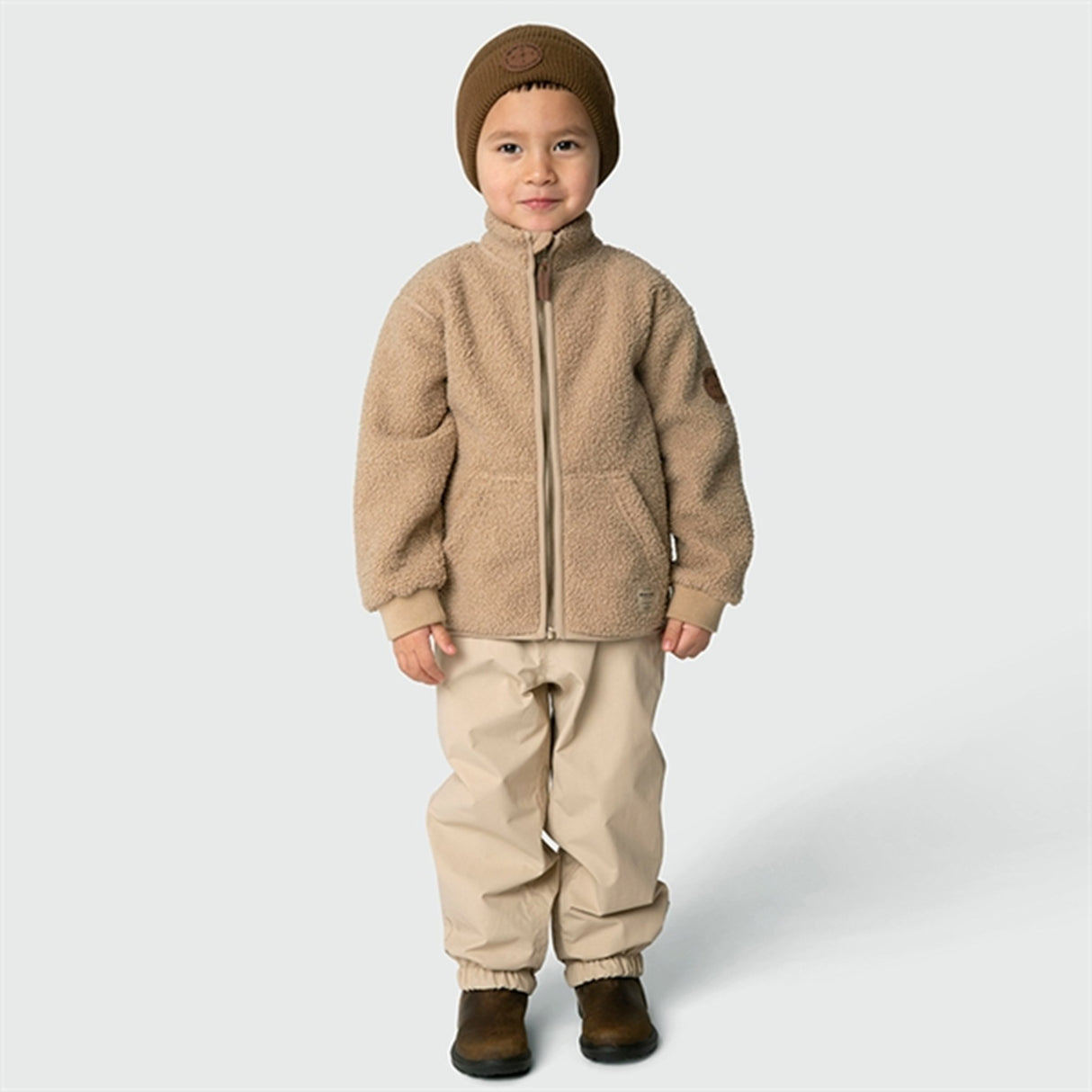 MINI A TURE Saleh Teddy Fleece Jacket Savannah Tan 2