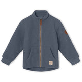 MINI A TURE Saleh Teddy Fleece Jacket Ombre Blue