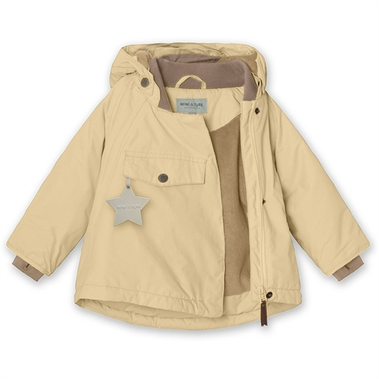 MINI A TURE Wang Fleece Winter Jacket Semolina Sand 4