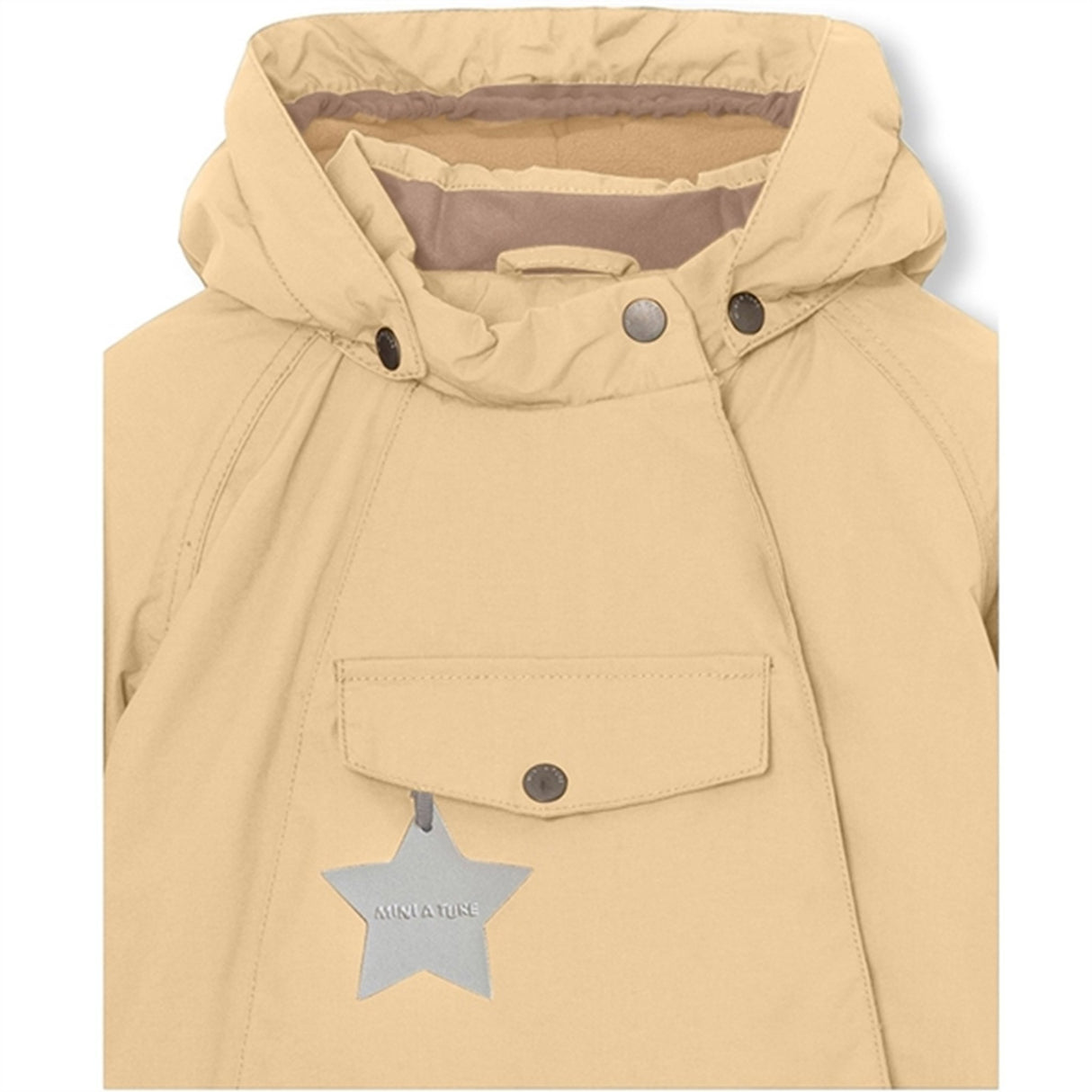 MINI A TURE Wang Fleece Winter Jacket Semolina Sand