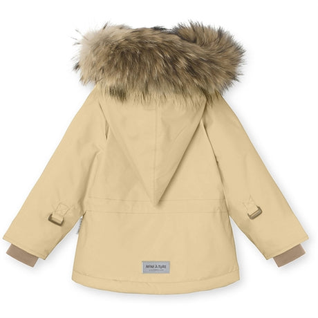 MINI A TURE Wang Fleece Fur Winter Jacket Semolina Sand 2