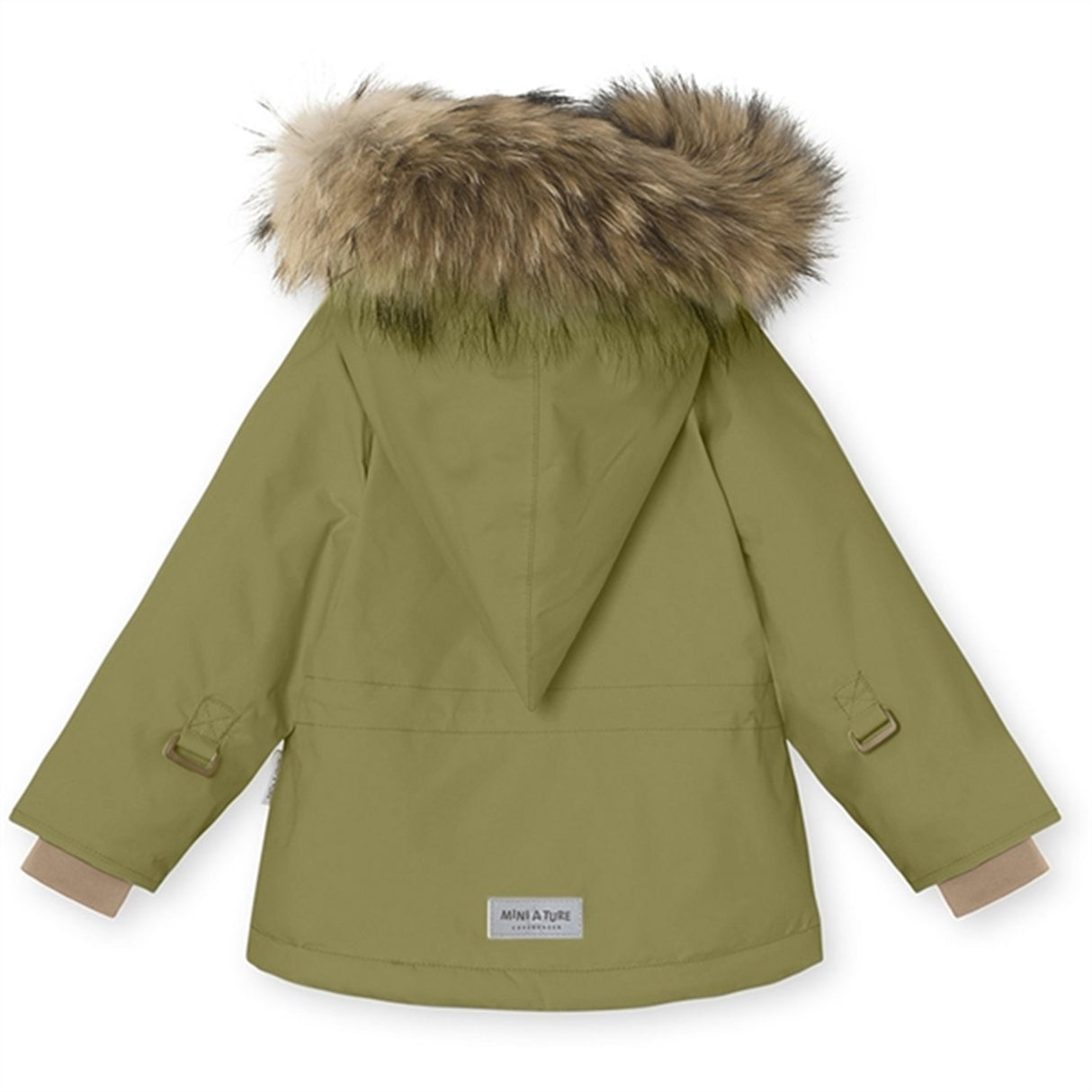 MINI A TURE Wang Fleece Fur Winter Jacket Mosstone 5