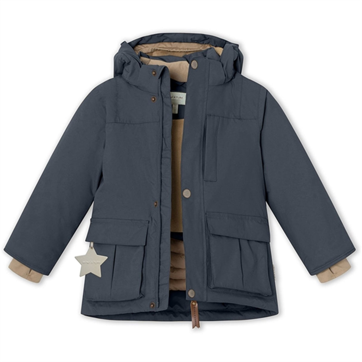 MINI A TURE Kastorio Fleece Winter Jacket Blue Nights 3