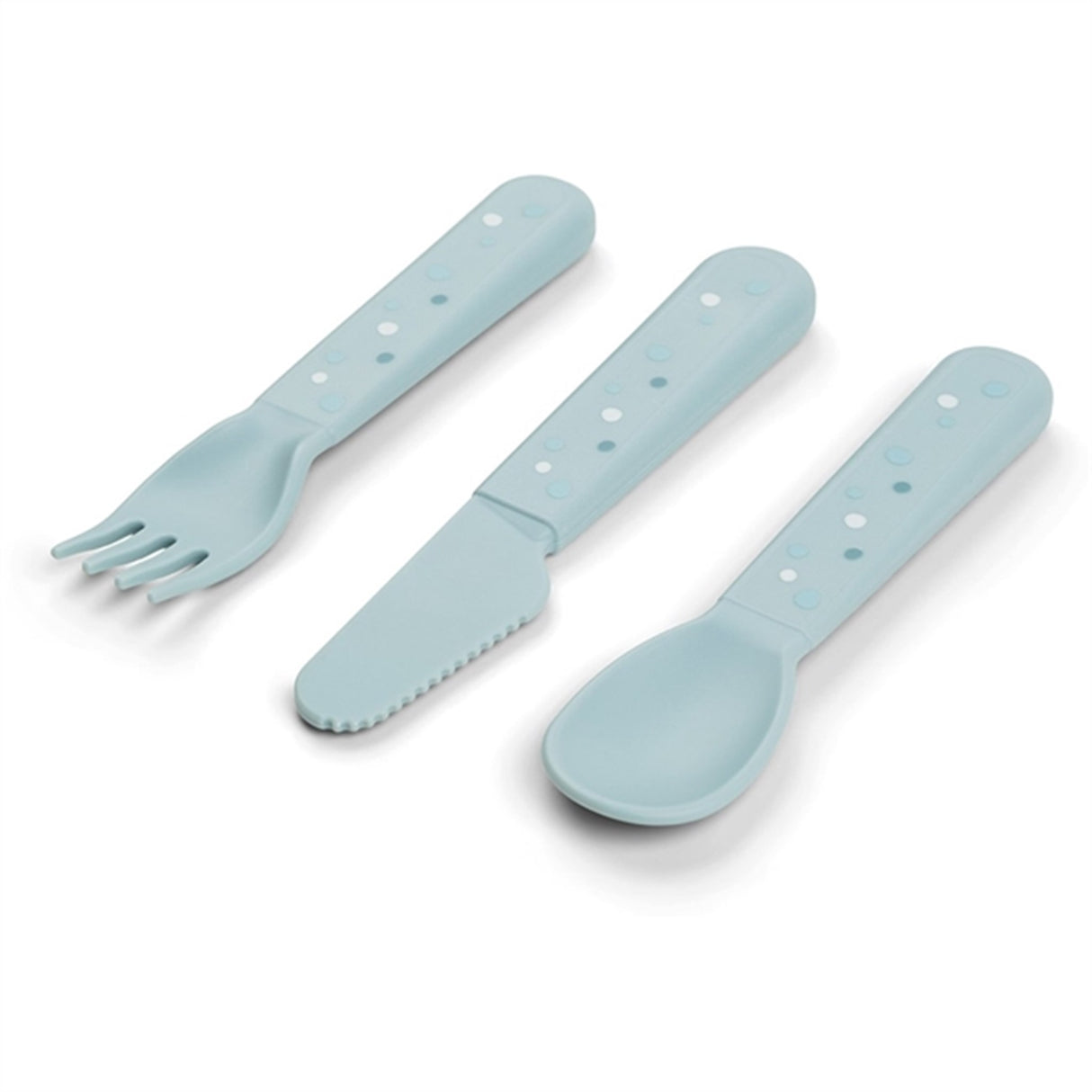 Done by Deer Foodie Cutlery Set Happy Dots Blue 5