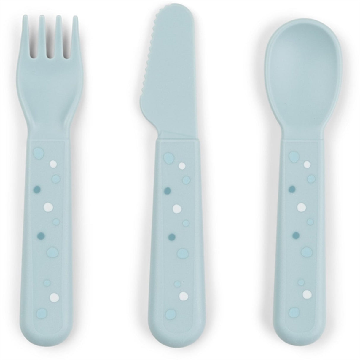 Done by Deer Foodie Cutlery Set Happy Dots Blue