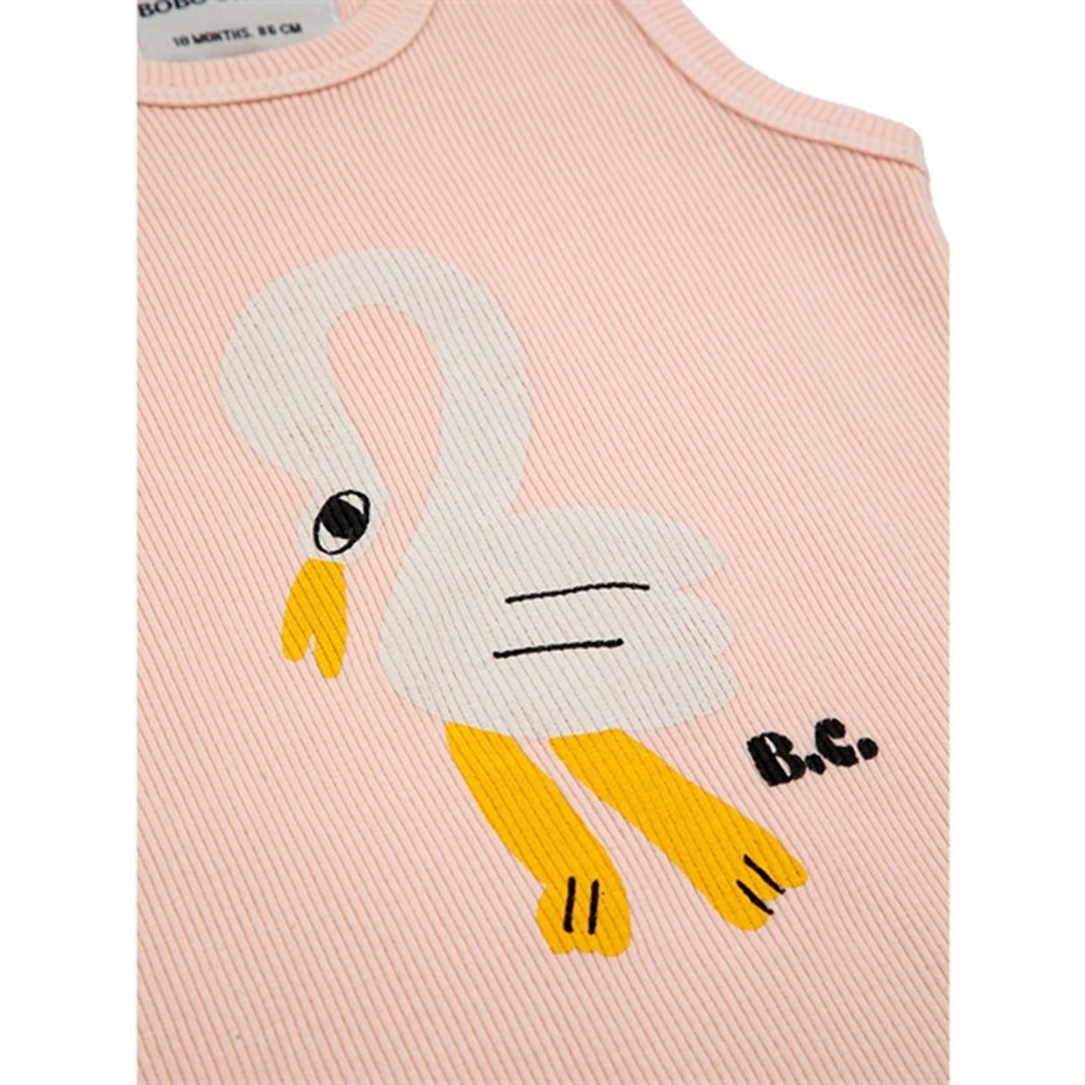 Bobo Choses Light Pink Pelican Sleveless Body 3