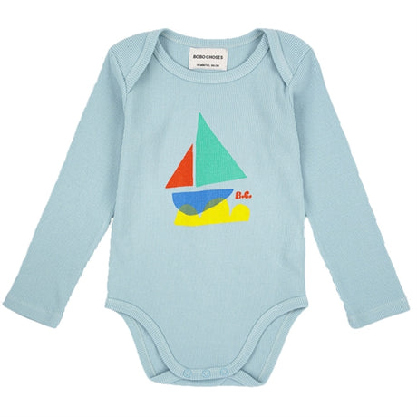 Bobo Choses Light Blue Multicolor Sail Boat Body