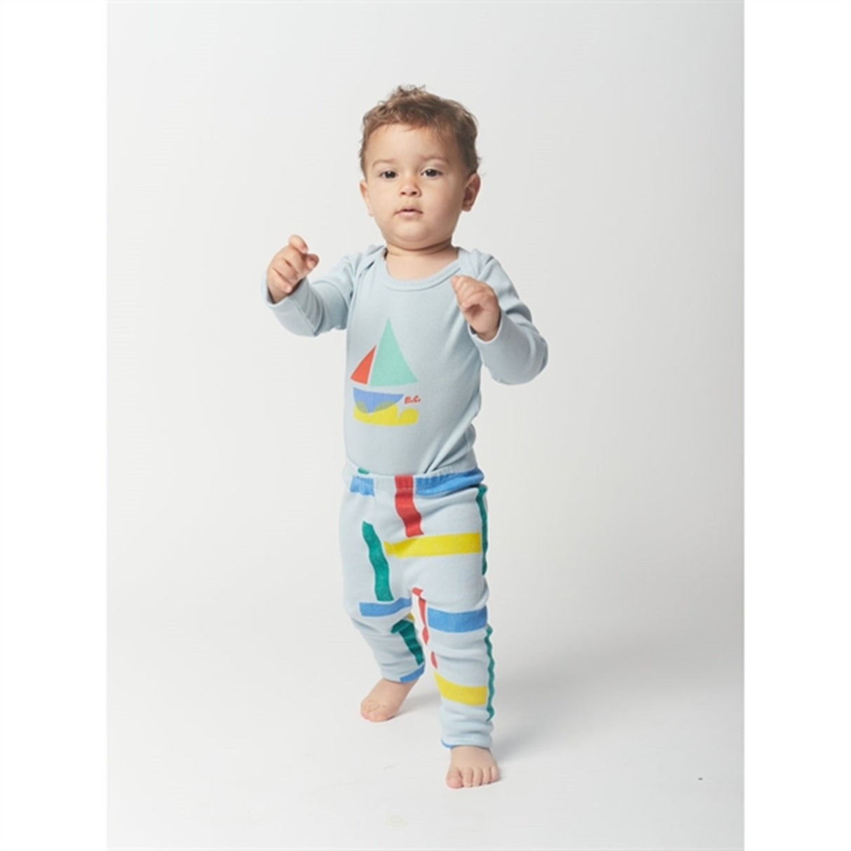 Bobo Choses Light Blue Multicolor Sail Boat Body 2