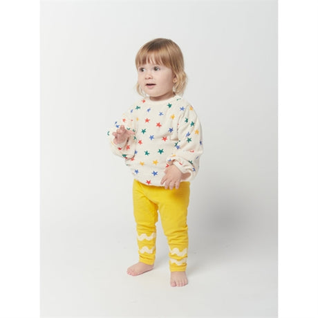 Bobo Choses White Multicolor Stars All Over Terry Sweatshirt 2