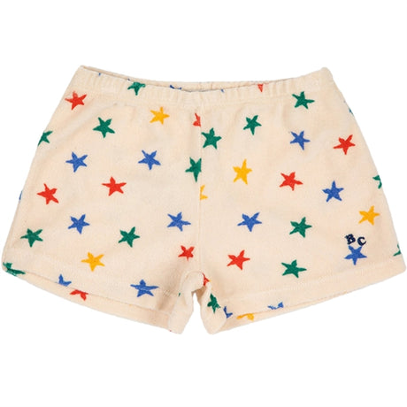 Bobo Choses White Multicolor Stars Terry Shorts