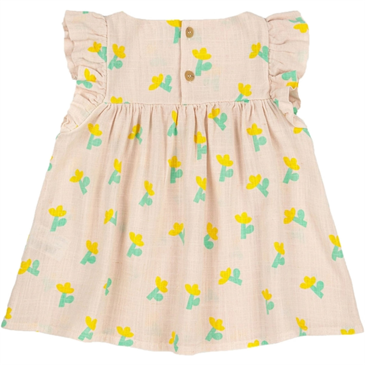 Bobo Choses White Sea Flower All Over Ruffle Dress 3