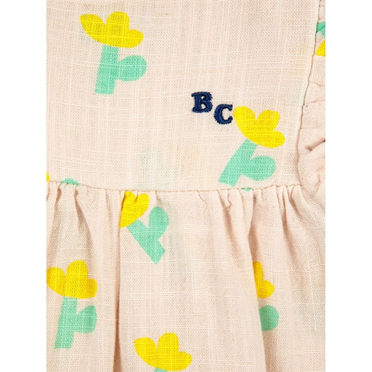 Bobo Choses White Sea Flower All Over Ruffle Dress 2