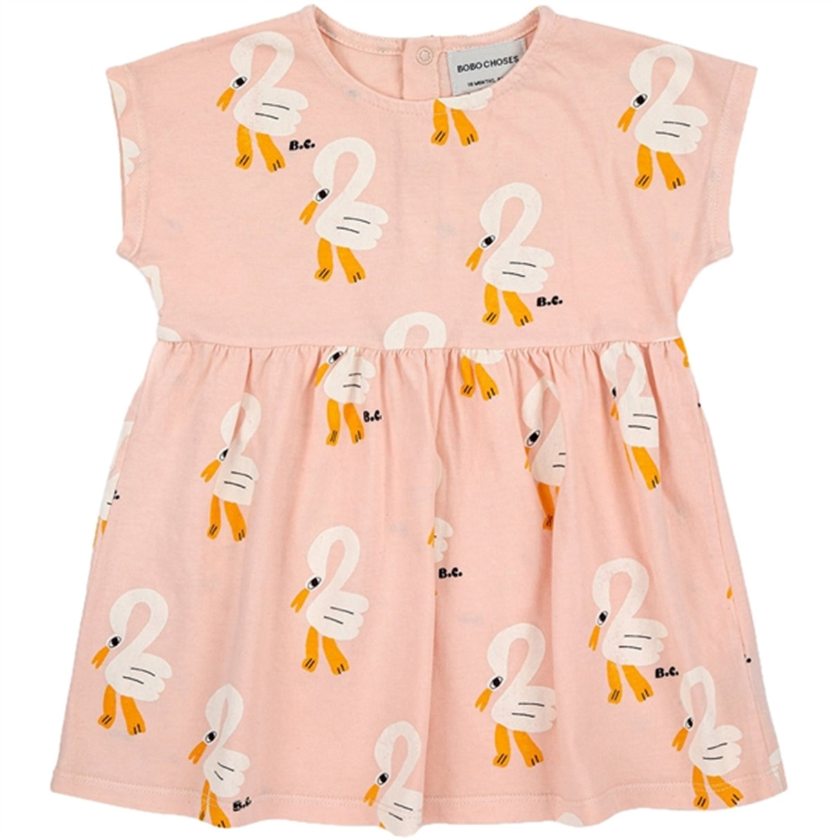 Bobo Choses Light Pink Pelican All Over Dress