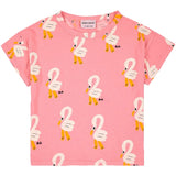 Bobo Choses Pink Pelican All Over T-Shirt