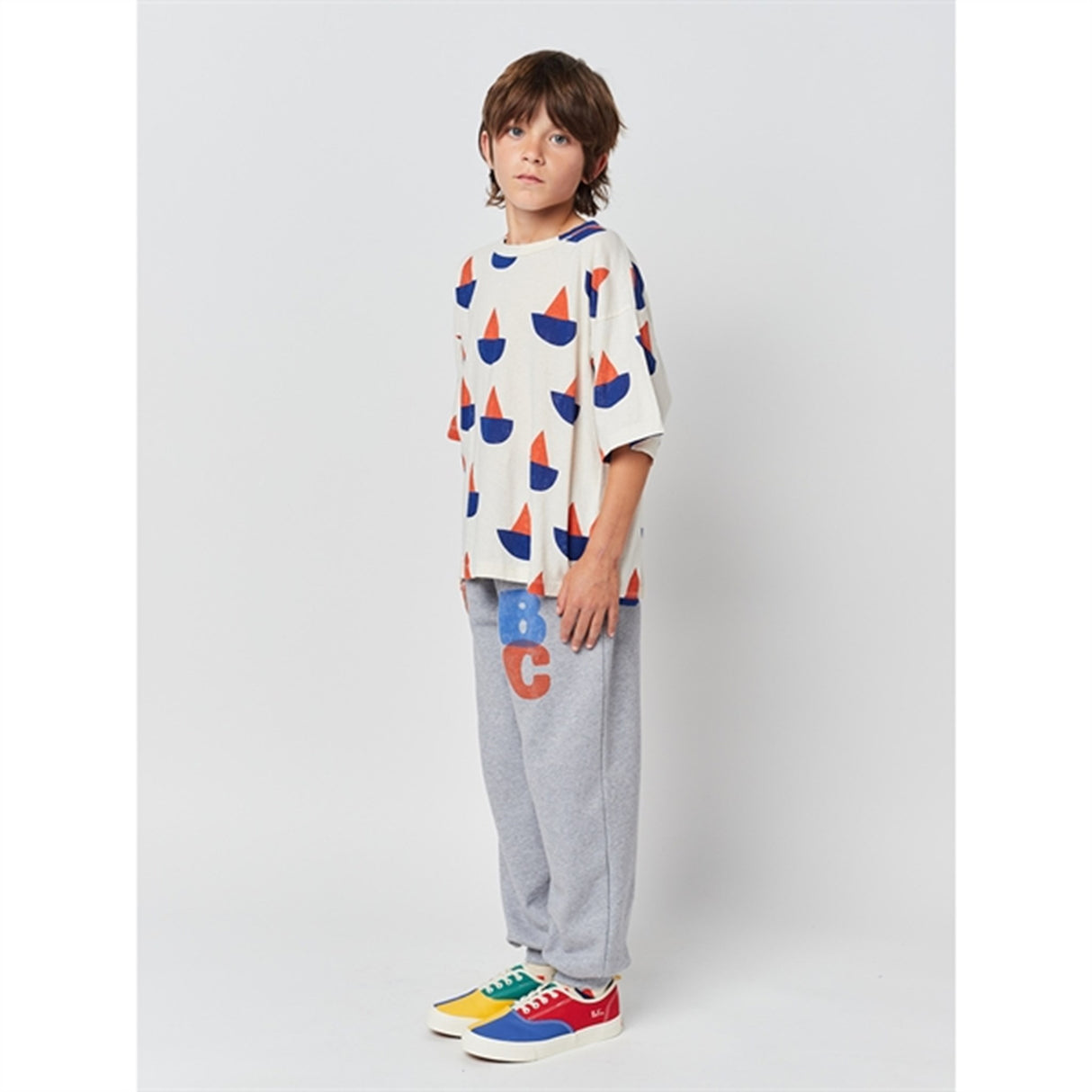 Bobo Choses White Sail Boat T-Shirt 5