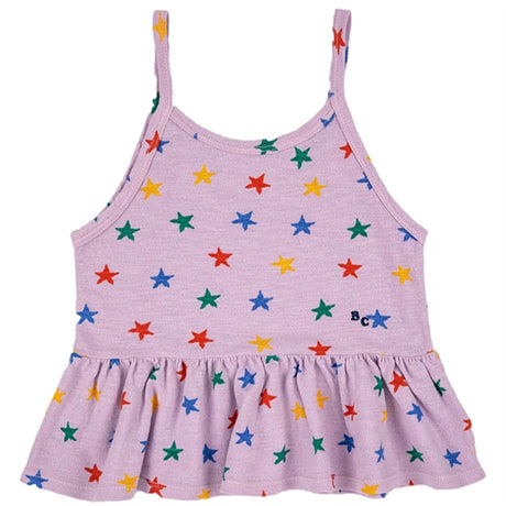 Bobo Choses Lavender Multicolor Stars All Over Tank Top