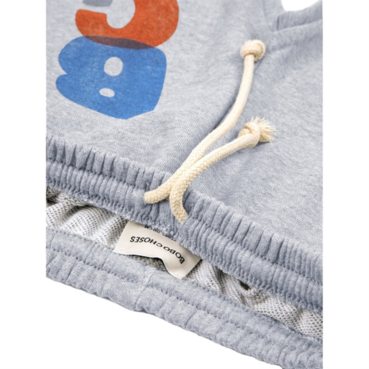 Bobo Choses Light Heather Grey Bobo Choses Color Block Sweatpants 3