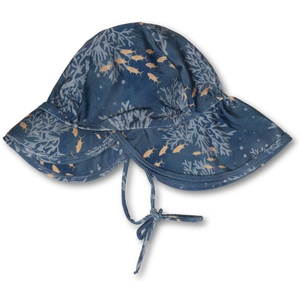 MINI A TURE Gustas Printed UV50+ Sun Hat Deep Waters