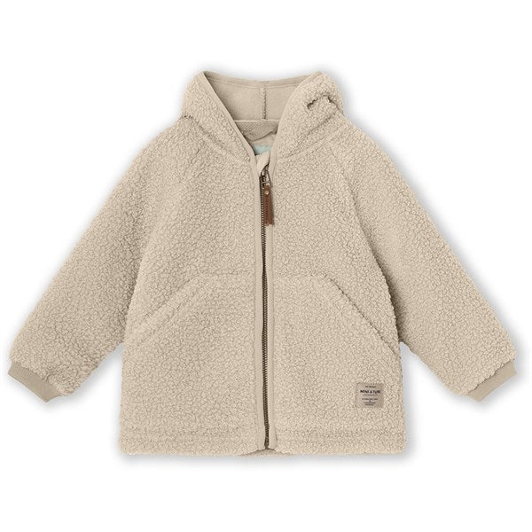 MINI A TURE LIFF Teddy Fleece Jacket Sesame