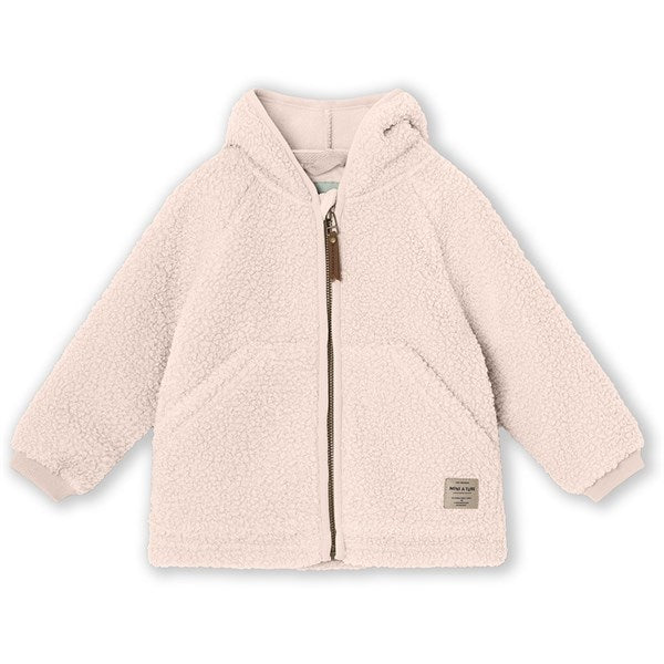 MINI A TURE LIFF Teddy Fleece Jacket Mauve Chalk