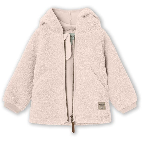 MINI A TURE LIFF Teddy Fleece Jacket Mauve Chalk 2