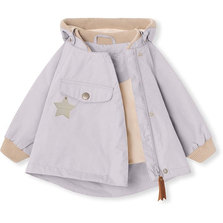 MINI A TURE WAI Spring Jacket Purple Raindrops 2