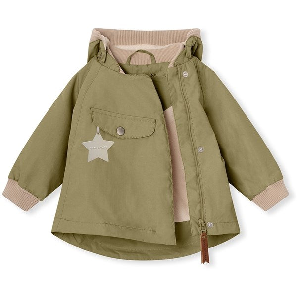 MINI A TURE WAI Spring Jacket w/Fleece Lining Aloe Green 2