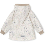 MINI A TURE WAI Spring Jacket w/Fleece Lining Printed Print Ancient Flowers 3