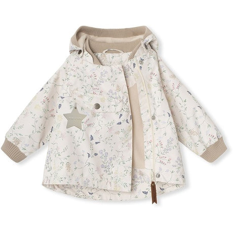 MINI A TURE WAI Spring Jacket w/Fleece Lining Printed Print Ancient Flowers 2