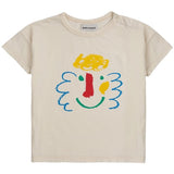 Bobo Choses Baby Happy Mask T-Shirt Offwhite