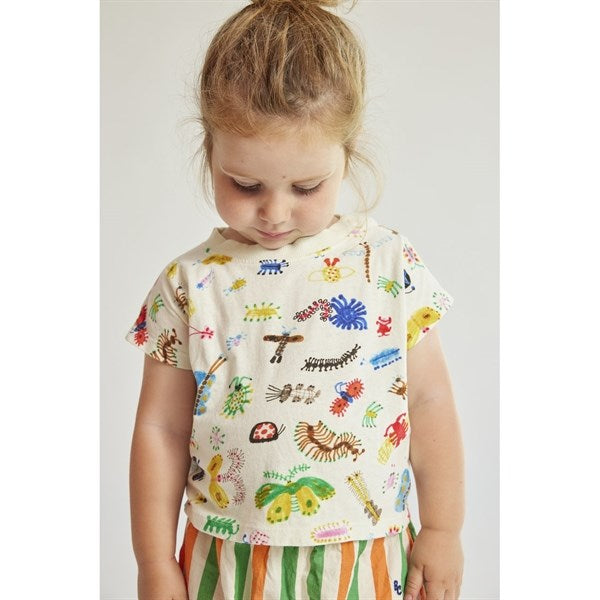 Bobo Choses Baby Funny Insects All Over T-Shirt Offwhite 2