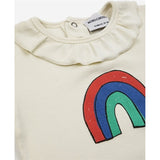 Bobo Choses Baby Rainbow Ruffle Collar Body Short Sleeve Offwhite