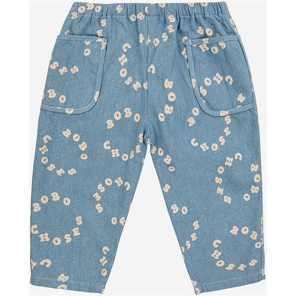 Bobo Choses Baby Bobo Choses Circle Denim Pants Light Blue