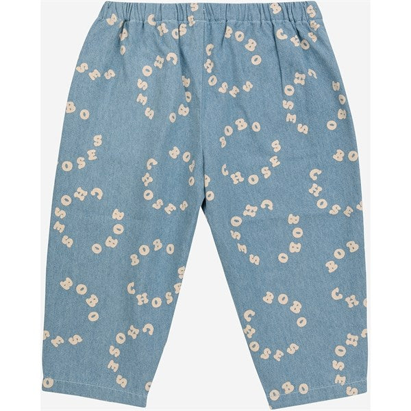 Bobo Choses Baby Bobo Choses Circle Denim Pants Light Blue 2