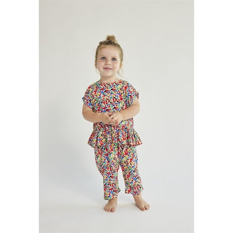 Bobo Choses Baby Confetti All Over Woven Harem Pants Baggy Multicolor