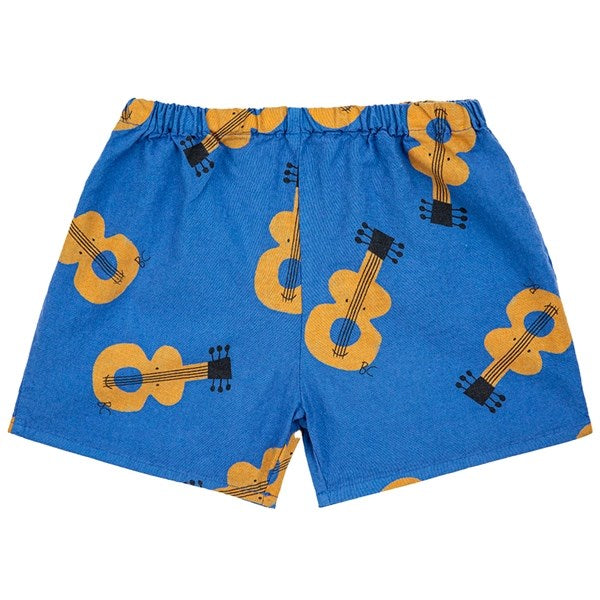 Bobo Choses Baby Acoustic Guitar All Over Woven Shorts Navy Blue