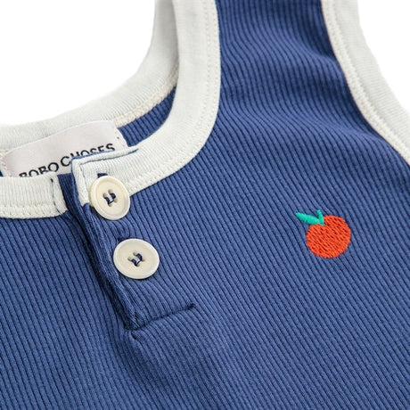 Bobo Choses Baby Tomato Playsuit Sleeveless Navy Blue 2