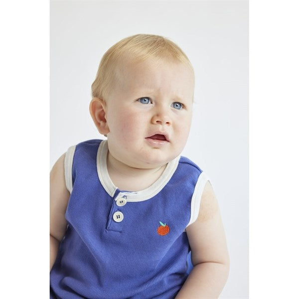 Bobo Choses Baby Tomato Playsuit Sleeveless Navy Blue 5