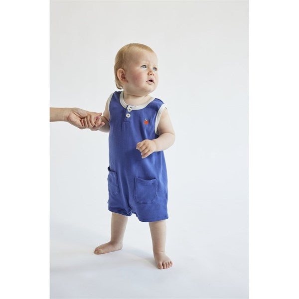 Bobo Choses Baby Tomato Playsuit Sleeveless Navy Blue 4