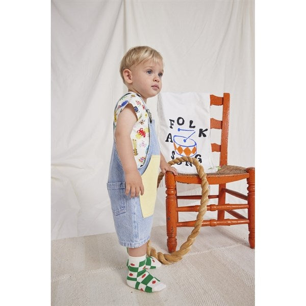 Bobo Choses Baby Bobo Choses Circle Short Dungarees Blue 6