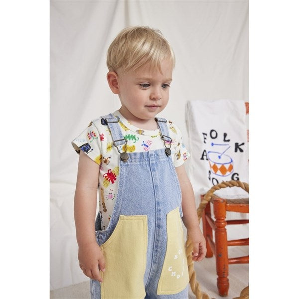 Bobo Choses Baby Bobo Choses Circle Short Dungarees Blue 2