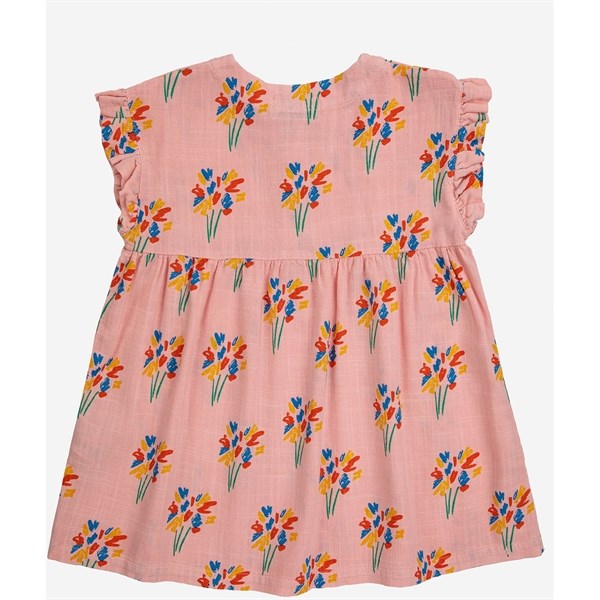 Bobo Choses Baby Fireworks All Over Woven Dress Sleeveless Pink