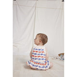 Bobo Choses Baby Ribbon Bow All Over Ruffle Woven Bloomer Offwhite 5