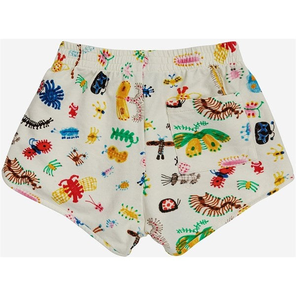 Bobo Choses Funny Insects All Over Running Shorts Offwhite 2