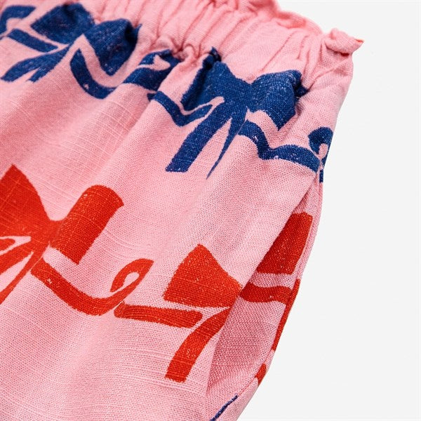 Bobo Choses Ribbon Bow All Over Woven Shorts Pink 6