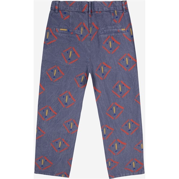 Bobo Choses Masks All Over Chino Pants Prussian Blue 2