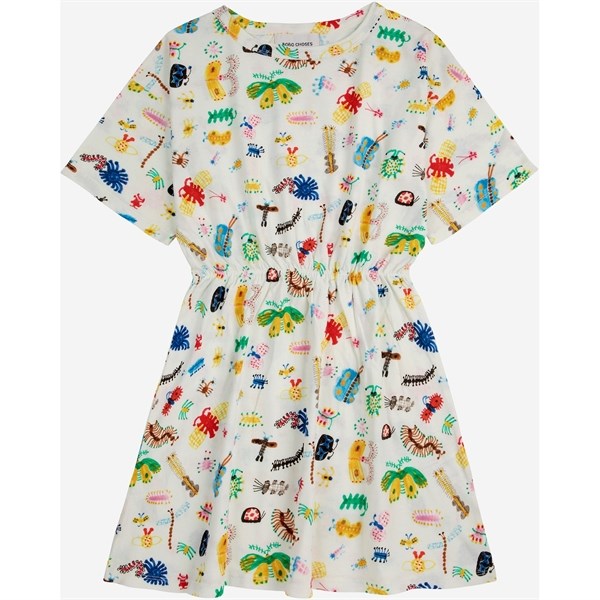 Bobo Choses Funny Insects All Over Dress Short Offwhite