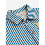 Bobo Choses Striped Color Block Denim Jacket Blue 3