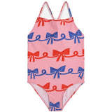 Bobo Choses Ribbon Bow All Over Swimsuit Fuchsia