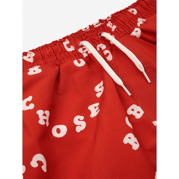 Bobo Choses Circle All Over Swim Bermuda Shorts Red 2